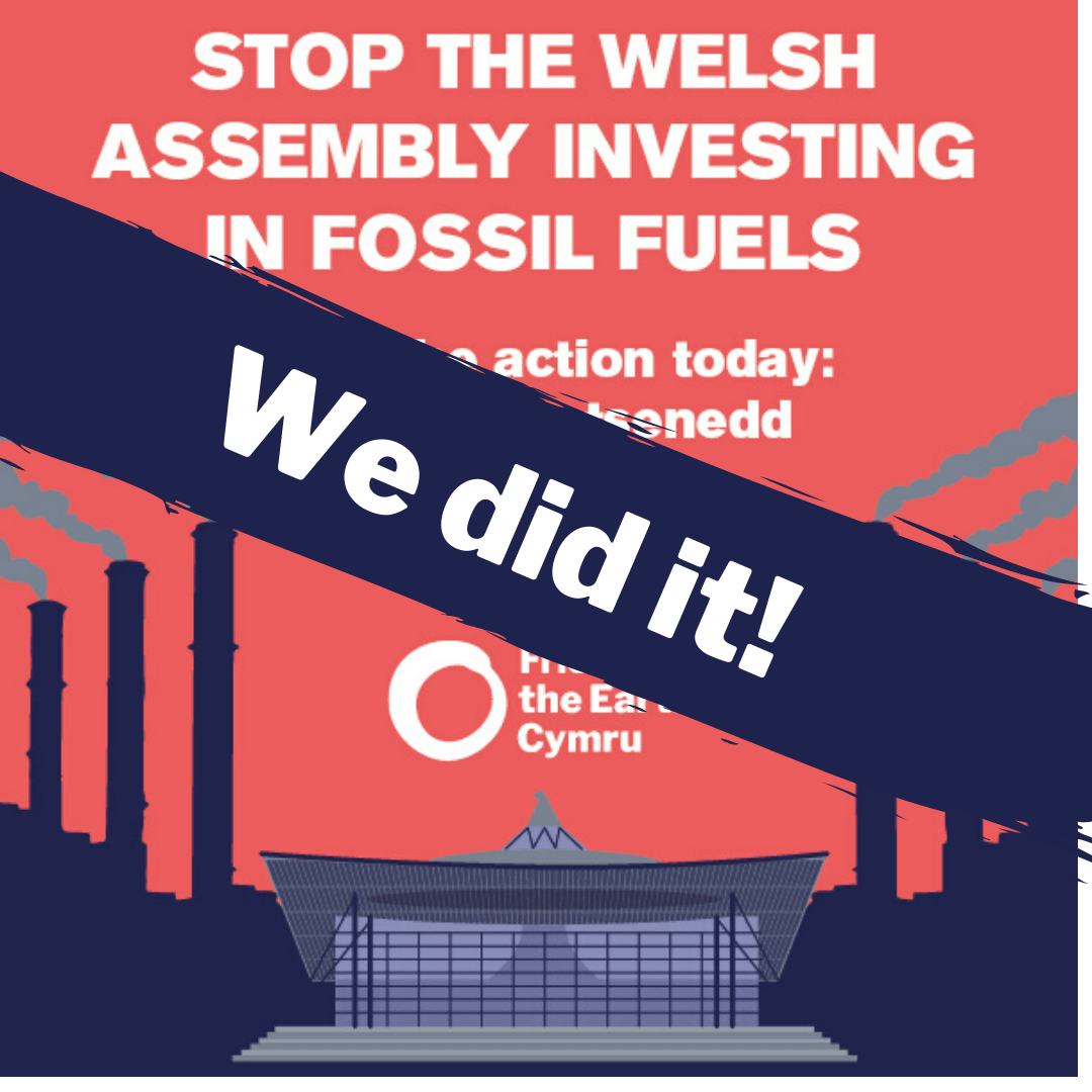 AM Pension Scheme moves away from fossil fuels Friends of the Earth Cymru